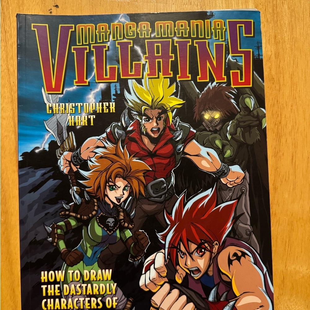 Manga Mania How to Draw Villains Book Vintage 2003